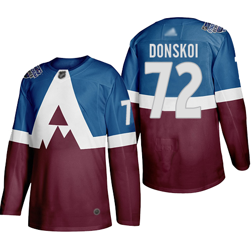 Men Adidas Colorado Avalanche #72 Joonas Donskoi  2020 Stadium Series Burgundy Stitched NHL Jersey->colorado avalanche->NHL Jersey